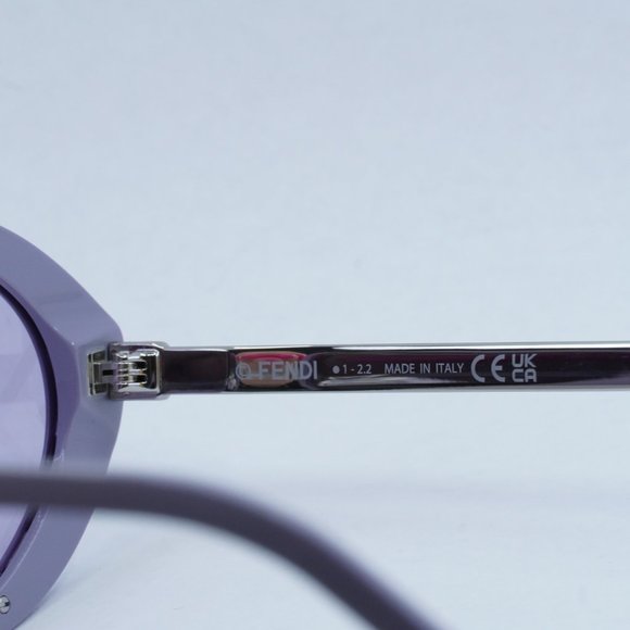 NEW FENDI FE40042U 81U VIOLET SILVER/LILAC MIRROR WITH FF PATTERN SUNGLASSES - Picture 9 of 12